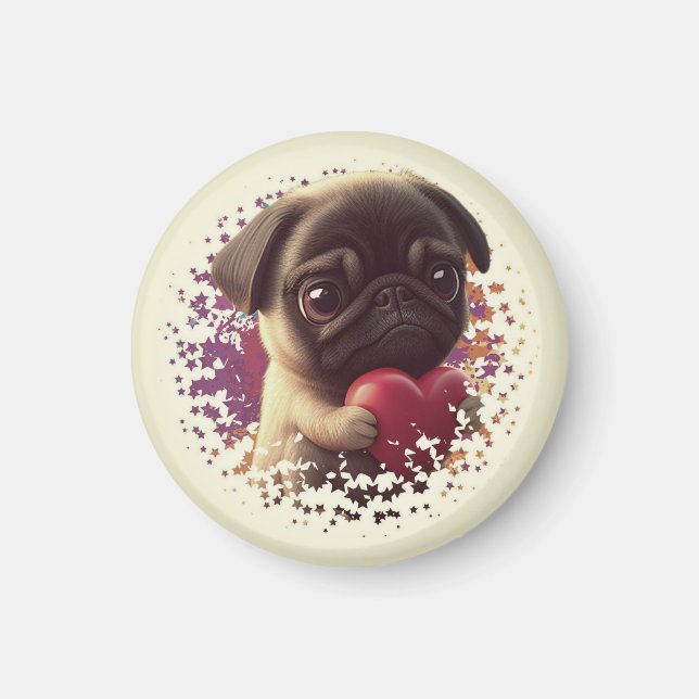 Pug, Animal,nature  Magnet (Front)