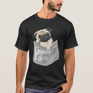 Pug Apparel For Dog Mum Dad Gift Idea Funny Cute P T-Shirt