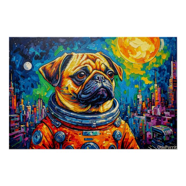 PUG ASTRONAUT-COMING HOME 15 POSTER (Front)