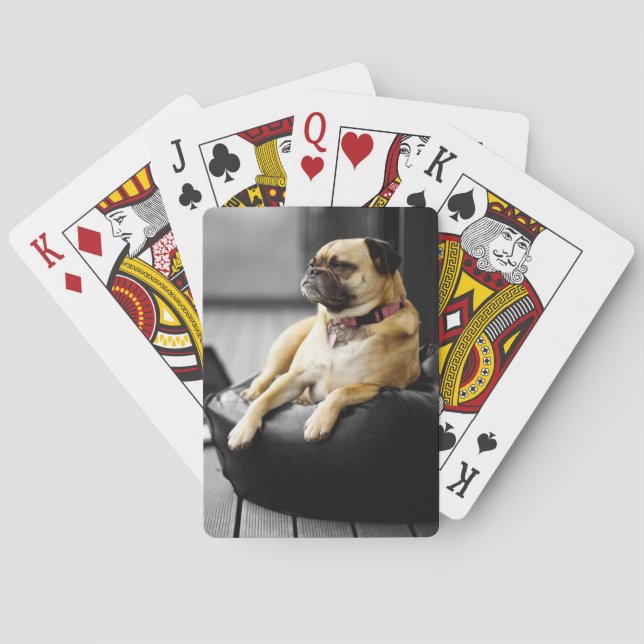 Pug at Rest Playing Cards (Back)