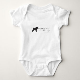 pug baby bodysuit