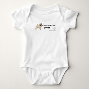 pug baby bodysuit