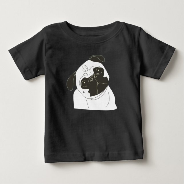 Pug Baby T-Shirt (Front)