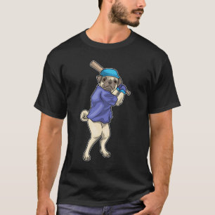 Pug Baseball Baseball bat T-Shirt