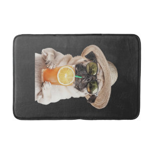 Pug bath mat