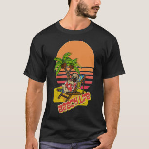 pug beach life 232 T-Shirt