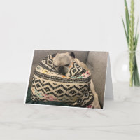 Pug Birthday Card - Happy Place