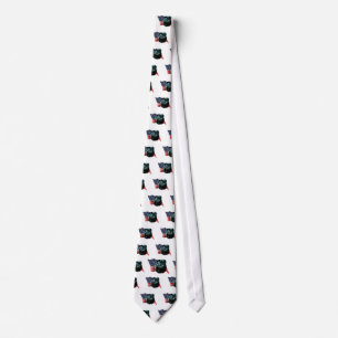 Pug (blk) Flag Tie