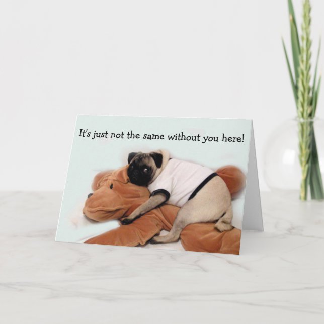 Pug Blues Card (Front)