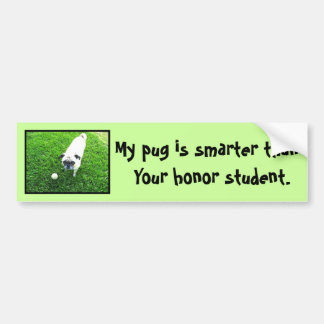 Pug Bumper Sticker