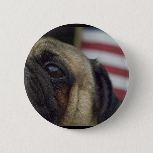 Pug Button #4 (Front)
