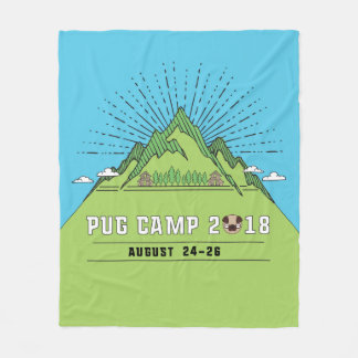 Pug Camp2018 Fleece Blanket