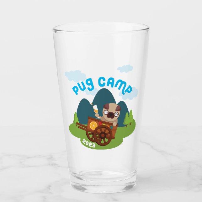 Pug Camp 2023 Glass (Front)