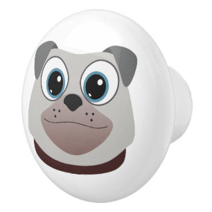 Pug Ceramic Knob