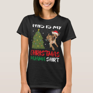 Pug Chihuahua Mix This Is My Christmas Pajama T-Shirt