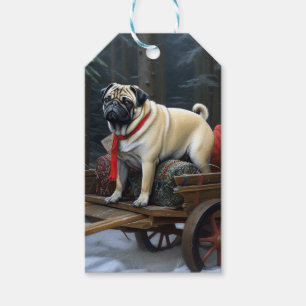 Pug Christmas Festive Season Gift Tags