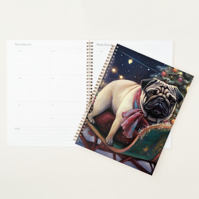Pug Christmas Festive Season Planner (Display)