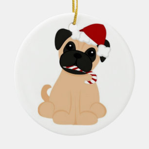 Pug-Christmas Ornament