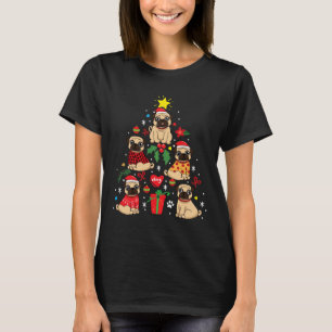 Pug Christmas Ornament Tree Classic  264 T-Shirt