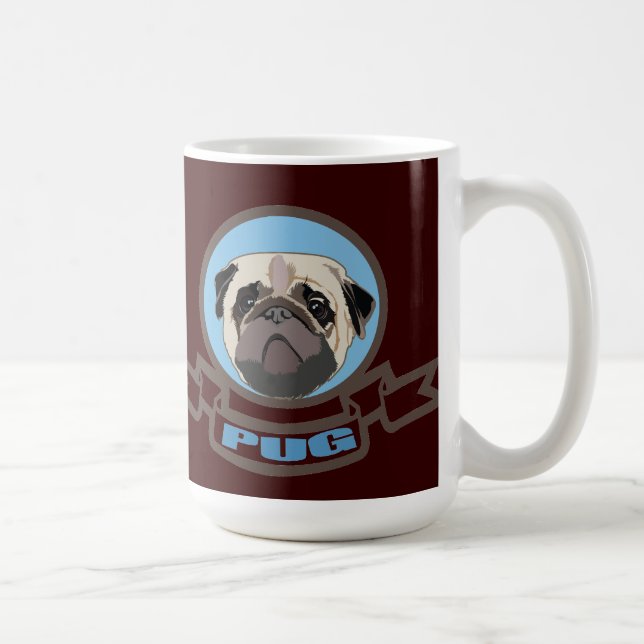 Pug Coffee Mug (Right)