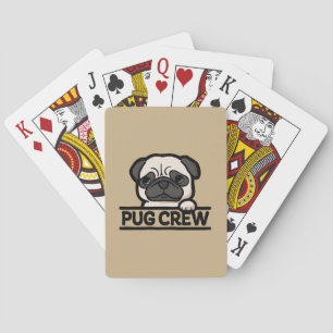 PUG CREW – Funny & Cute Pug Lover Gift Playing Cards