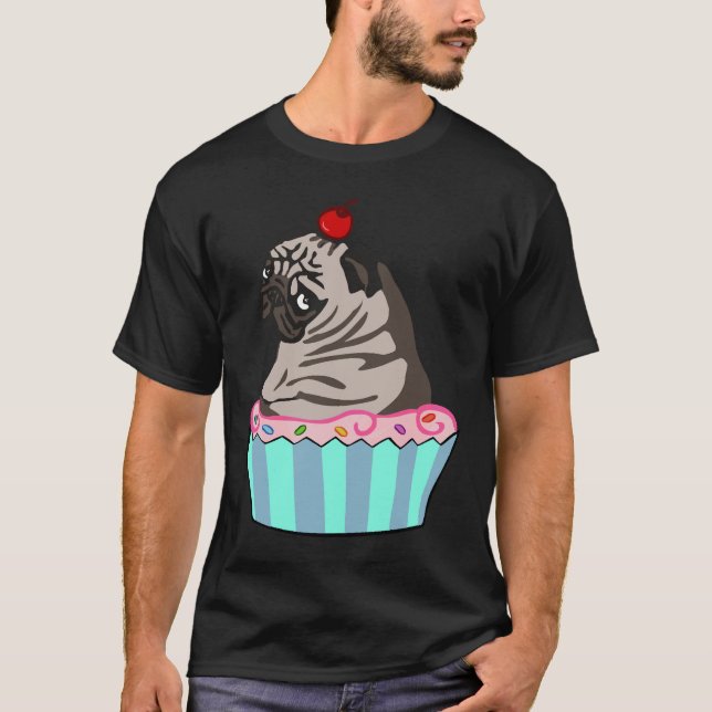 pug cupcake Classic T-Shirt 261 (Front)