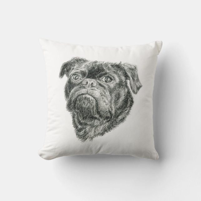 Pug Cushion (Front)