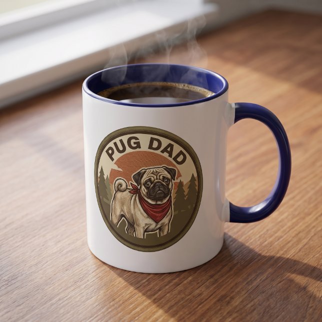 Pug Dad Coffee Mug | Pug Dog Dad Gift (Creator Uploaded)