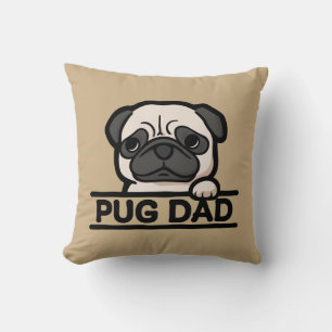 PUG DAD – Funny & Cute Pug Lover Gift Cushion