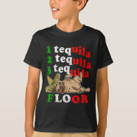 Pug Dad Funny Father's Day Gift 1 2 3 Tequila Floo