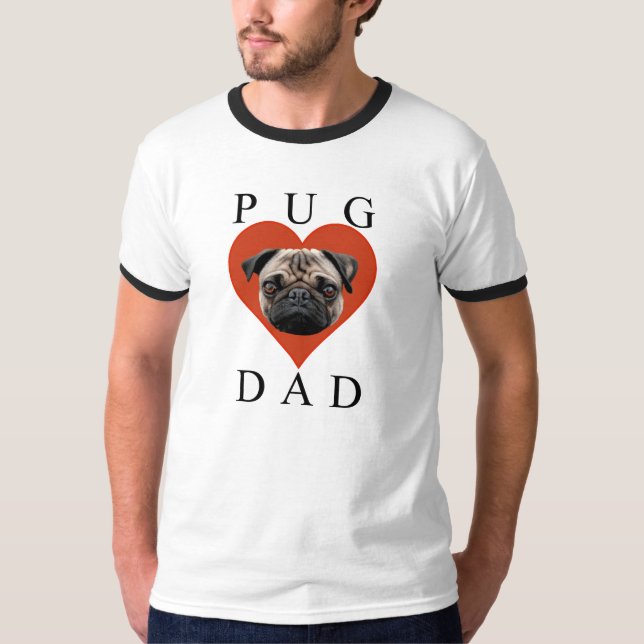 Pug Dad T-Shirt (Front)