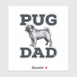 Pug Dad Vintage Engraving Dog Lover Shirt Design_1