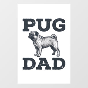 Pug Dad Vintage Engraving Dog Lover Shirt Design_1