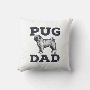 Pug Dad Vintage Engraving Dog Lover Shirt Design_1 Cushion