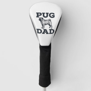 Pug Dad Vintage Engraving Dog Lover Shirt Design_1 Golf Head Cover
