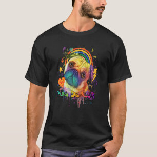 Pug Dealer Animal Pun Dutch Bulldog Animal Meme Pu T-Shirt