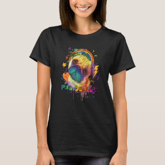Pug Dealer Animal Pun Dutch Bulldog Animal Meme Pu T-Shirt