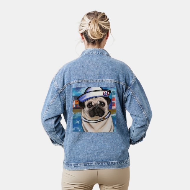 Pug Denim Jacket (Model)