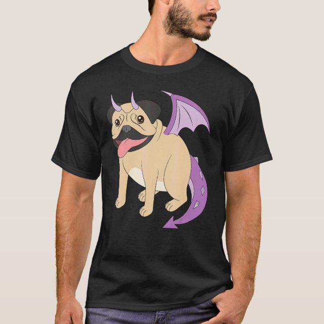 Pug Devil Whisperer Dog Pet Owner Enthusiasts Keep T-Shirt (Front)