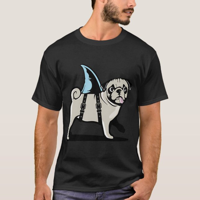 Pug Disguised as a Shark T-Shirt (Front)