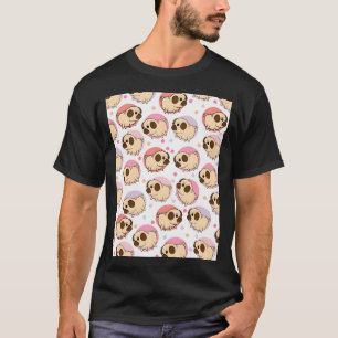 Pug Dog Art Pugs puppy funny cute dogs T-Shirt
