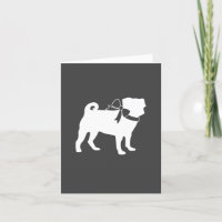 Pug Dog Baby Shower Grey Puppy Gender Neutral