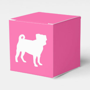 Pug Dog Baby Shower Pink Puppy Girl Favour Box