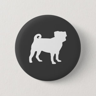 Pug Dog Baby Shower Theme Puppy Gender Neutral 6 Cm Round Badge