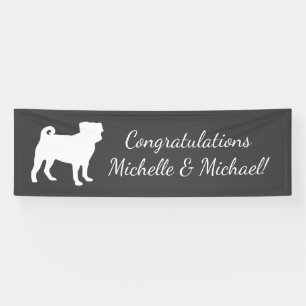 Pug Dog Baby Shower Theme Puppy Gender Neutral Banner