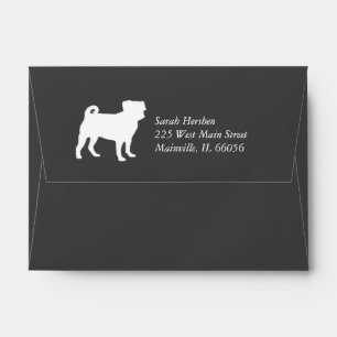 Pug Dog Baby Shower Theme Puppy Gender Neutral Envelope
