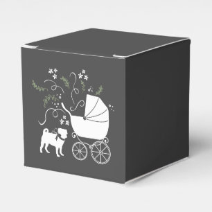 Pug Dog Baby Shower Theme Puppy Gender Neutral Favour Box
