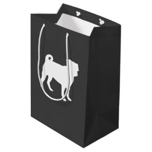 Pug Dog Baby Shower Theme Puppy Gender Neutral Medium Gift Bag