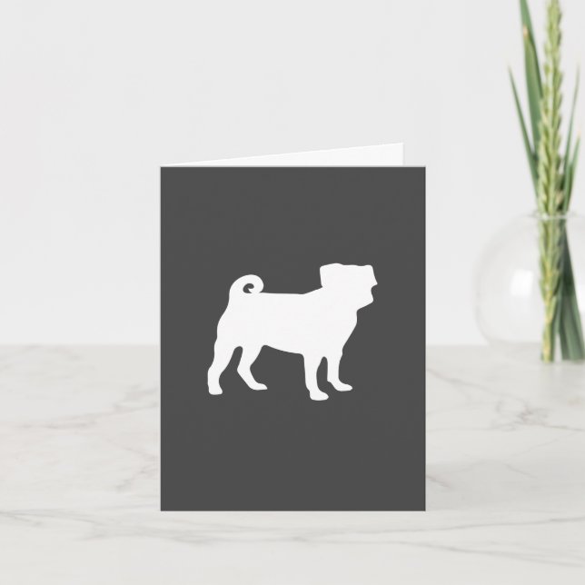 Pug Dog Baby Shower Theme Puppy Gender Neutral Thank You Card (Front)