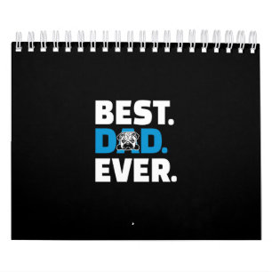 Pug Dog Best Dad Ever Calendar